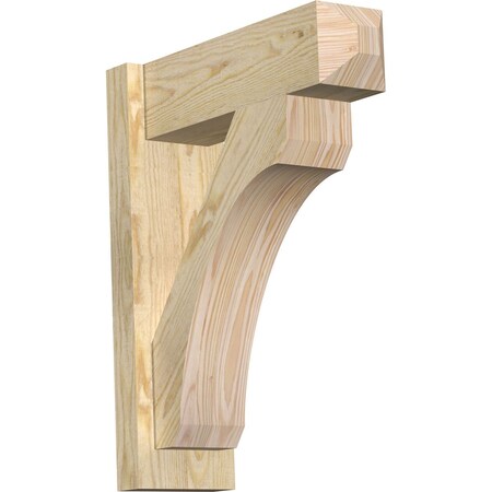 Ekena Millwork Legacy Craftsman Rough Sawn Outlooker, Douglas Fir, 6"W x 18"D x 22"H OUT06X18X22LEC04RDF